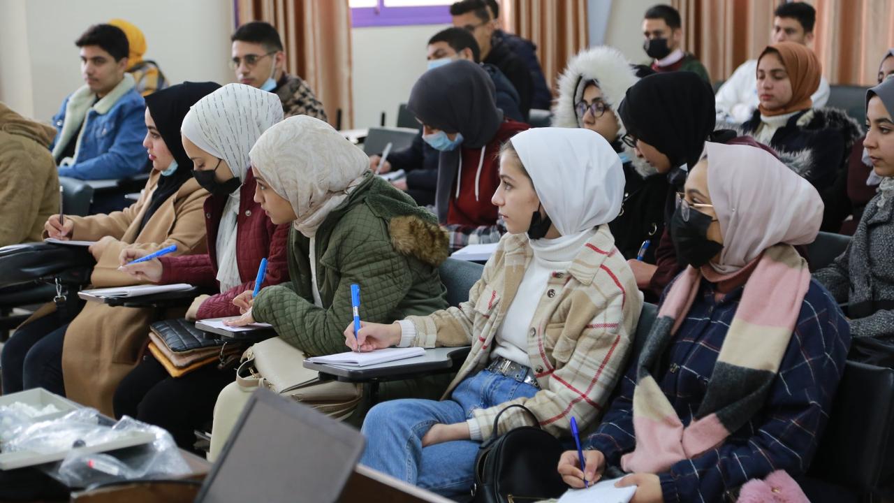 Students in a classroom