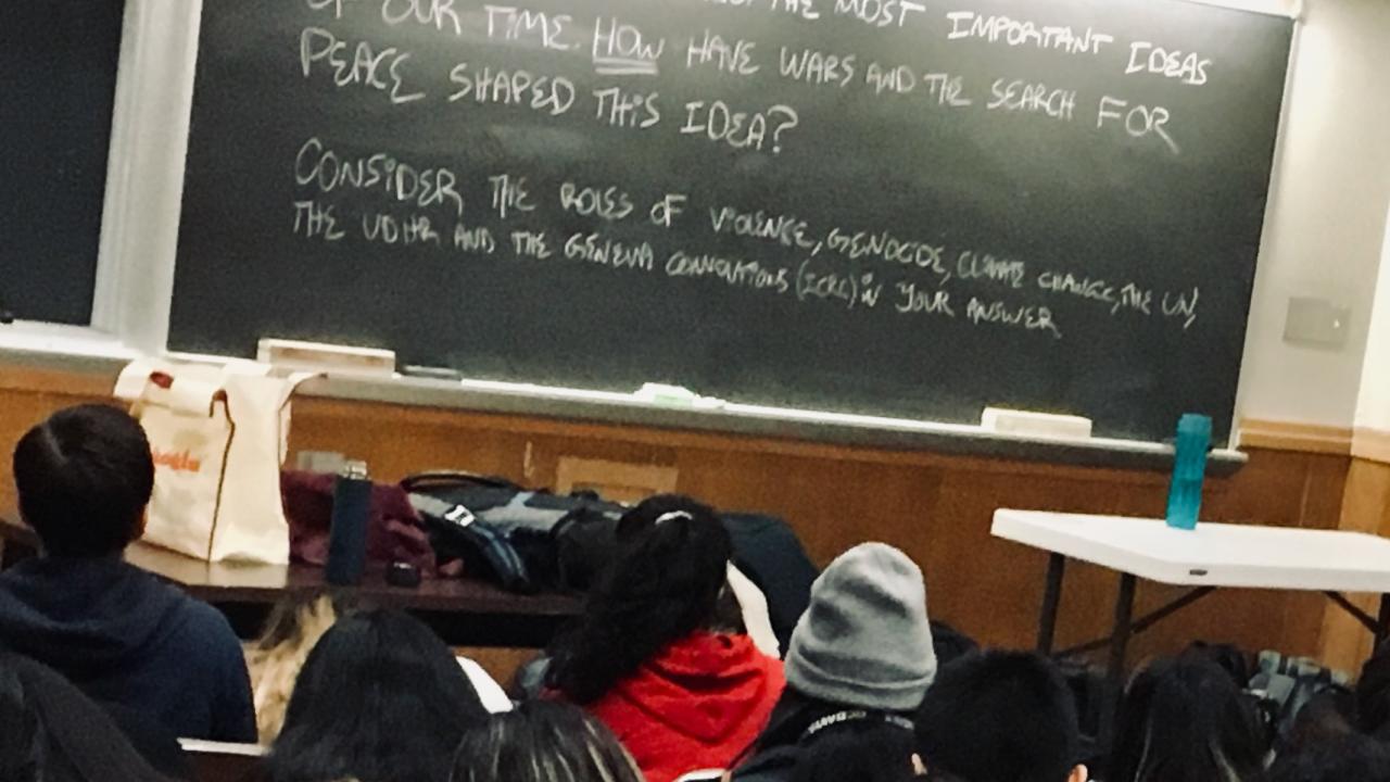 Students in a classroom